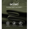 image:imageWiWi Soft Mens Pajama Sets French Terry Sleepwear Cooling Long Sleeve Top and Pants Pjs with Pockets Drawstring SXXLDark Army