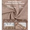 image:imageWiWi Soft Viscose from Bamboo Pajamas for Women Tank Top and Shorts Sleepwear Cool Pjs Sleeveless Pajama Set SXXLCamel