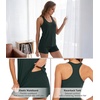 image:imageWiWi Soft Viscose from Bamboo Pajamas for Women Tank Top and Shorts Sleepwear Cool Pjs Sleeveless Pajama Set SXXLFence Green