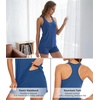 image:imageWiWi Soft Viscose from Bamboo Pajamas for Women Tank Top and Shorts Sleepwear Cool Pjs Sleeveless Pajama Set SXXLPrussian Blue