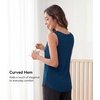 image:imageWiWi Tank Tops for Women Super Soft Sleeveless Pajama TShirt Cooling Loungewear Basic Shirts Viscose Bamboo Tee SXXLApeacock Blue