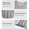 image:imageWiWi Tank Tops for Women Super Soft Sleeveless Pajama TShirt Cooling Loungewear Basic Shirts Viscose Bamboo Tee SXXLBheather Grey
