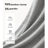 image:imageWiWi Tank Tops for Women Super Soft Sleeveless Pajama TShirt Cooling Loungewear Basic Shirts Viscose Bamboo Tee SXXLBheather Grey