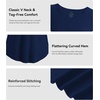image:imageWiWi Tank Tops for Women Super Soft Sleeveless Pajama TShirt Cooling Loungewear Basic Shirts Viscose Bamboo Tee SXXLBnavy
