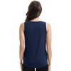 image:imageWiWi Tank Tops for Women Super Soft Sleeveless Pajama TShirt Cooling Loungewear Basic Shirts Viscose Bamboo Tee SXXLBnavy