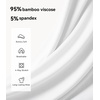 image:imageWiWi Tank Tops for Women Super Soft Sleeveless Pajama TShirt Cooling Loungewear Basic Shirts Viscose Bamboo Tee SXXLBraw White