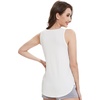 image:imageWiWi Tank Tops for Women Super Soft Sleeveless Pajama TShirt Cooling Loungewear Basic Shirts Viscose Bamboo Tee SXXLBraw White