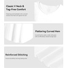 image:imageWiWi Tank Tops for Women Super Soft Sleeveless Pajama TShirt Cooling Loungewear Basic Shirts Viscose Bamboo Tee SXXLBraw White