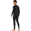 image:imageWiWi Thermal Underwear for Men Bamboo Viscose Long Johns Set Soft Warm Base Layer Lightweight Top and Bottom Sets SXXLAblack