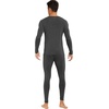 image:imageWiWi Thermal Underwear for Men Bamboo Viscose Long Johns Set Soft Warm Base Layer Lightweight Top and Bottom Sets SXXLAcharcoal Heather