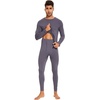 image:imageWiWi Thermal Underwear for Men Bamboo Viscose Long Johns Set Soft Warm Base Layer Lightweight Top and Bottom Sets SXXLAdark Grey