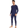 image:imageWiWi Thermal Underwear for Men Bamboo Viscose Long Johns Set Soft Warm Base Layer Lightweight Top and Bottom Sets SXXLAnavy