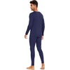 image:imageWiWi Thermal Underwear for Men Bamboo Viscose Long Johns Set Soft Warm Base Layer Lightweight Top and Bottom Sets SXXLAnavy