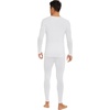 image:imageWiWi Thermal Underwear for Men Bamboo Viscose Long Johns Set Soft Warm Base Layer Lightweight Top and Bottom Sets SXXLApure White