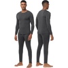 image:imageWiWi Thermal Underwear for Men Bamboo Viscose Long Johns Set Soft Warm Base Layer Lightweight Top and Bottom Sets SXXLBcharcoal Heather