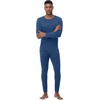 image:imageWiWi Thermal Underwear for Men Bamboo Viscose Long Johns Set Soft Warm Base Layer Lightweight Top and Bottom Sets SXXLBdark Blue
