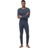 image:imageWiWi Thermal Underwear for Men Bamboo Viscose Long Johns Set Soft Warm Base Layer Lightweight Top and Bottom Sets SXXLBmidnight Blue