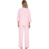 image:imageWiWi Viscose Bamboo Pajamas for Women 34 Sleeve Tops and Long Pants Sleepwear Pajama Set Soft Pjs Sets SXXLPink