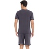 image:imageWiWi Viscose from Bamboo Loose Comfy Pajamas Set for Men Soft Summer Short Sleeve Sleepwear SXXLDark Grey