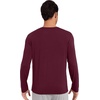 image:imageWiWi Viscose from Bamboo Mens Long Sleeve Tees Sun Protection Athletic Crew Neck Shirts for Pajamas SXXLAbrownish Red