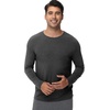 image:imageWiWi Viscose from Bamboo Mens Long Sleeve Tees Sun Protection Athletic Crew Neck Shirts for Pajamas SXXLAcharcoal Heather