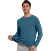 image:imageWiWi Viscose from Bamboo Mens Long Sleeve Tees Sun Protection Athletic Crew Neck Shirts for Pajamas SXXLAgreen