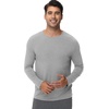 image:imageWiWi Viscose from Bamboo Mens Long Sleeve Tees Sun Protection Athletic Crew Neck Shirts for Pajamas SXXLAheather Grey