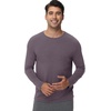 image:imageWiWi Viscose from Bamboo Mens Long Sleeve Tees Sun Protection Athletic Crew Neck Shirts for Pajamas SXXLAmisty Grey