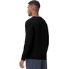 image:imageWiWi Viscose from Bamboo Mens Long Sleeve Tees Sun Protection Athletic Crew Neck Shirts for Pajamas SXXLBblack