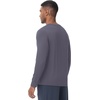 image:imageWiWi Viscose from Bamboo Mens Long Sleeve Tees Sun Protection Athletic Crew Neck Shirts for Pajamas SXXLBdark Grey