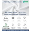 image:imageWiWi Viscose from Bamboo Mens Long Sleeve Tees Sun Protection Athletic Crew Neck Shirts for Pajamas SXXLBraw White