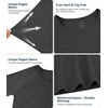 image:imageWiWi Viscose from Bamboo Mens Long Sleeve Tees Sun Protection Athletic Crew Neck Shirts for Pajamas SXXLCcharcoal Heather