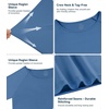 image:imageWiWi Viscose from Bamboo Mens Long Sleeve Tees Sun Protection Athletic Crew Neck Shirts for Pajamas SXXLCprussian Blue