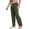 image:imageWiWi Viscose from Bamboo Mens Pajama Pants Soft Lounge Bottoms Sweatpants Sleep Pant Drawstring with Pockets SXXLAdark Fence GreenLight Heather Grey