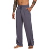 image:imageWiWi Viscose from Bamboo Mens Pajama Pants Soft Lounge Bottoms Sweatpants Sleep Pant Drawstring with Pockets SXXLBdark Grey