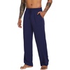 image:imageWiWi Viscose from Bamboo Mens Pajama Pants Soft Lounge Bottoms Sweatpants Sleep Pant Drawstring with Pockets SXXLBnavy