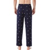 image:imageWiWi Viscose from Bamboo Mens Pajama Pants Soft Lounge Bottoms Sweatpants Sleep Pant Drawstring with Pockets SXXLBskiing on Navy