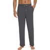 image:imageWiWi Viscose from Bamboo Mens Pajama Pants Soft Lounge Bottoms Sweatpants Sleep Pant Drawstring with Pockets SXXLCdark Heather Grey