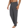 image:imageWiWi Viscose from Bamboo Mens Pajama Pants Soft Lounge Bottoms Sweatpants Sleep Pant Drawstring with Pockets SXXLCdark Heather Grey