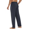 image:imageWiWi Viscose from Bamboo Mens Pajama Pants Soft Lounge Bottoms Sweatpants Sleep Pant Drawstring with Pockets SXXLCmidnight Blue