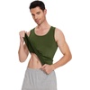 image:imageWiWi Viscose from Bamboo Mens Tank TShirt Soft Crewneck Undershirts Moisture Wicking Sleeveless Tanks Undershirt SXXLAarmy Green