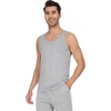 image:imageWiWi Viscose from Bamboo Mens Tank TShirt Soft Crewneck Undershirts Moisture Wicking Sleeveless Tanks Undershirt SXXLAlight Heather Grey