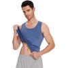 image:imageWiWi Viscose from Bamboo Mens Tank TShirt Soft Crewneck Undershirts Moisture Wicking Sleeveless Tanks Undershirt SXXLAmoonlight Blue