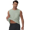 image:imageWiWi Viscose from Bamboo Mens Tank TShirt Soft Crewneck Undershirts Moisture Wicking Sleeveless Tanks Undershirt SXXLBcameo Green