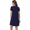 image:imageWiWi Viscose from Bamboo Nightgowns for Women Short Sleeve Pajama Dress Vneck Summer Night Shirts SXXLBnavy