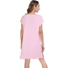 image:imageWiWi Viscose from Bamboo Nightgowns for Women Short Sleeve Pajama Dress Vneck Summer Night Shirts SXXLDpink
