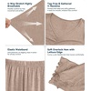 image:imageWiWi Viscose from Bamboo Pajama Sets for Women Super Soft Pjs Short Sleeve with Pants Cooling Sleepwear Loungewear SXXLAcamel