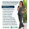 image:imageWiWi Viscose from Bamboo Pajama Sets for Women Super Soft Pjs Short Sleeve with Pants Cooling Sleepwear Loungewear SXXLAcharcoal Heather