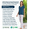 image:imageWiWi Viscose from Bamboo Pajama Sets for Women Super Soft Pjs Short Sleeve with Pants Cooling Sleepwear Loungewear SXXLAdark Pink Dots