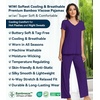 image:imageWiWi Viscose from Bamboo Pajama Sets for Women Super Soft Pjs Short Sleeve with Pants Cooling Sleepwear Loungewear SXXLAdark Purple